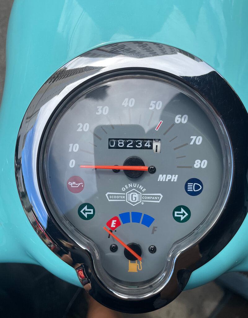Genuine Scooters 2023 Turquoise Genuine Buddy 50cc Moped (#B-72)