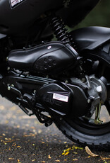 Genuine Scooters 2025 Matte Black Genuine Roughhouse 50cc Moped