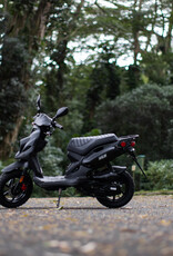 Genuine Scooters 2025 Matte Black Genuine Roughhouse 50cc Moped