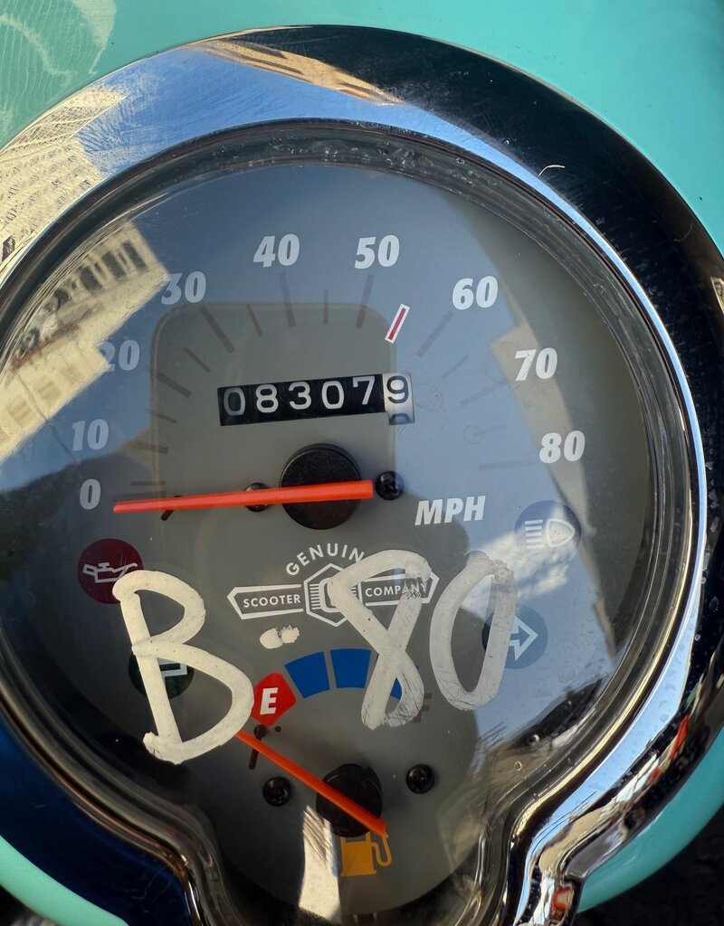 Genuine Scooters 2024 Turquoise Genuine Buddy 50cc Moped (b-80)