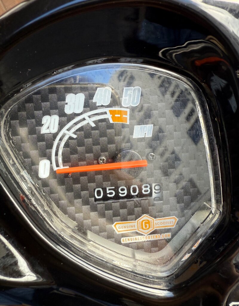 Genuine Scooters 2024 Black Genuine Roughhouse 50 cc Moped (R-129)