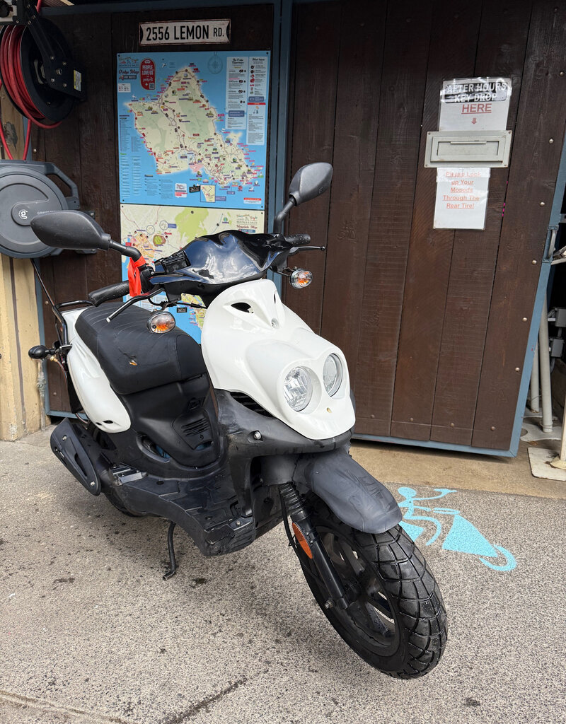 Genuine Scooters 2024 Black Genuine Roughhouse 50 cc Moped (R-129)