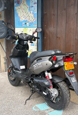 Genuine Scooters 2024 Matte Titanium Genuine Roughhouse Sport 50cc Moped (LX-69)