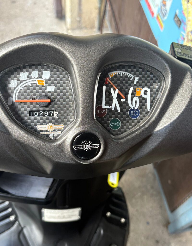 Genuine Scooters 2024 Matte Titanium Genuine Roughhouse Sport 50cc Moped (LX-69)