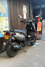 Genuine Scooters 2024 Matte Titanium Genuine Roughhouse Sport 50cc Moped (LX-69)