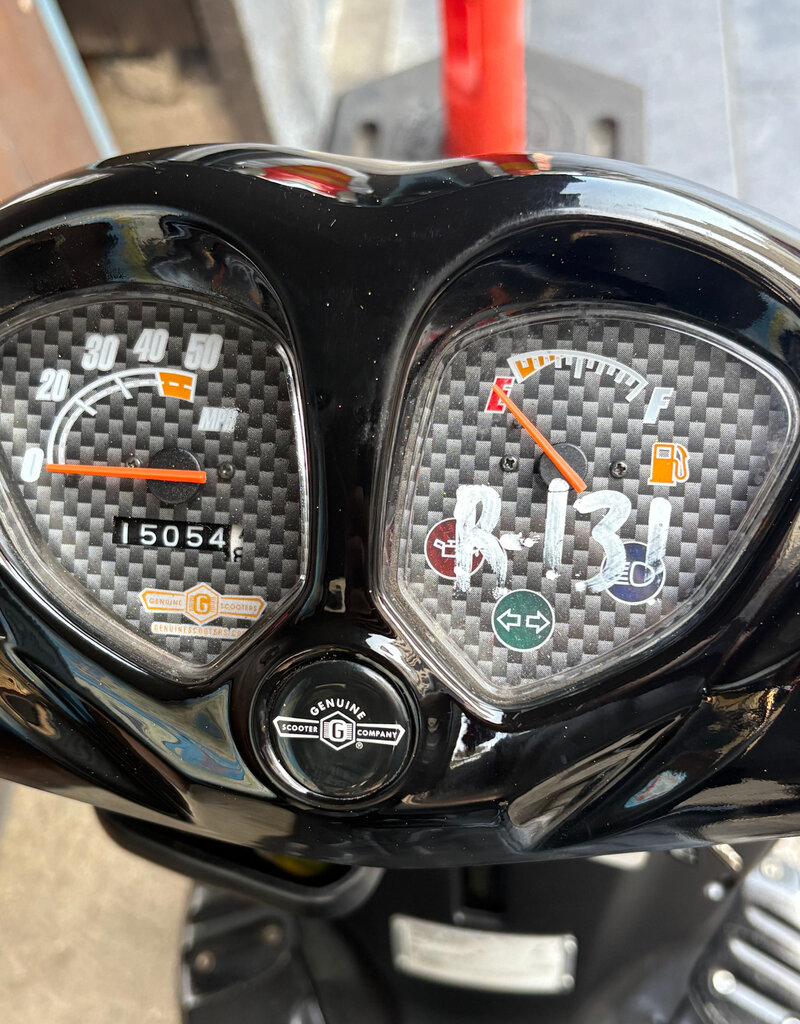 Genuine Scooters 2024 White Genuine Roughhouse 50cc Moped (R-131)