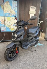 Genuine Scooters 2024 Black Genuine Roughhouse 50 cc Moped (BB5744)