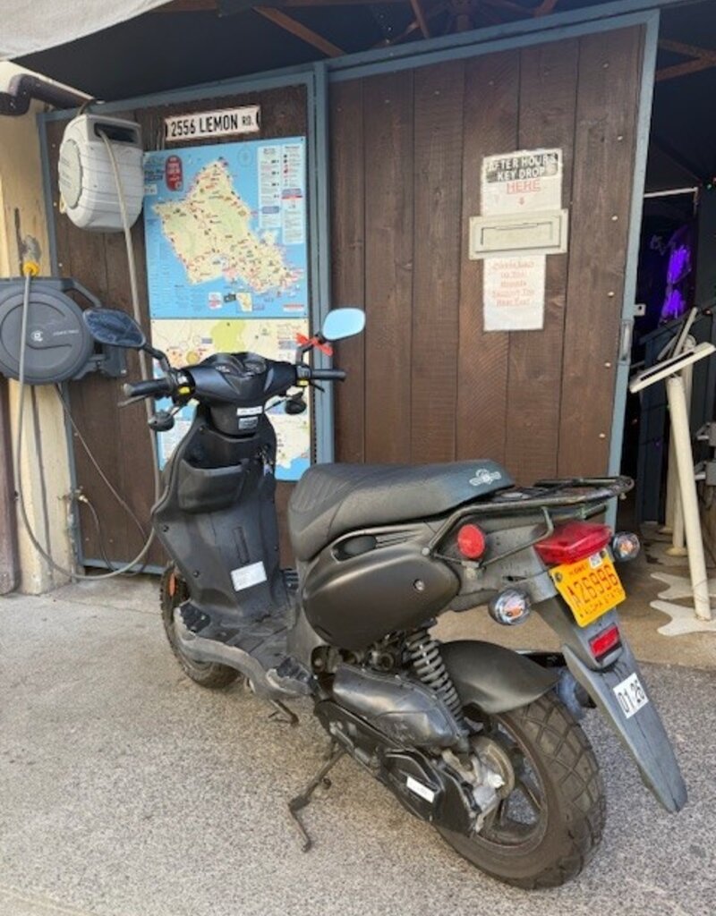 Genuine Scooters 2024 Black Genuine Roughhouse 50 cc Moped (BB5744)