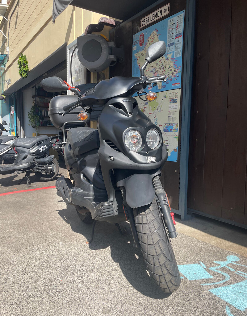 Genuine Scooters 2024 Black Genuine Roughhouse 50 cc Moped (R-127)
