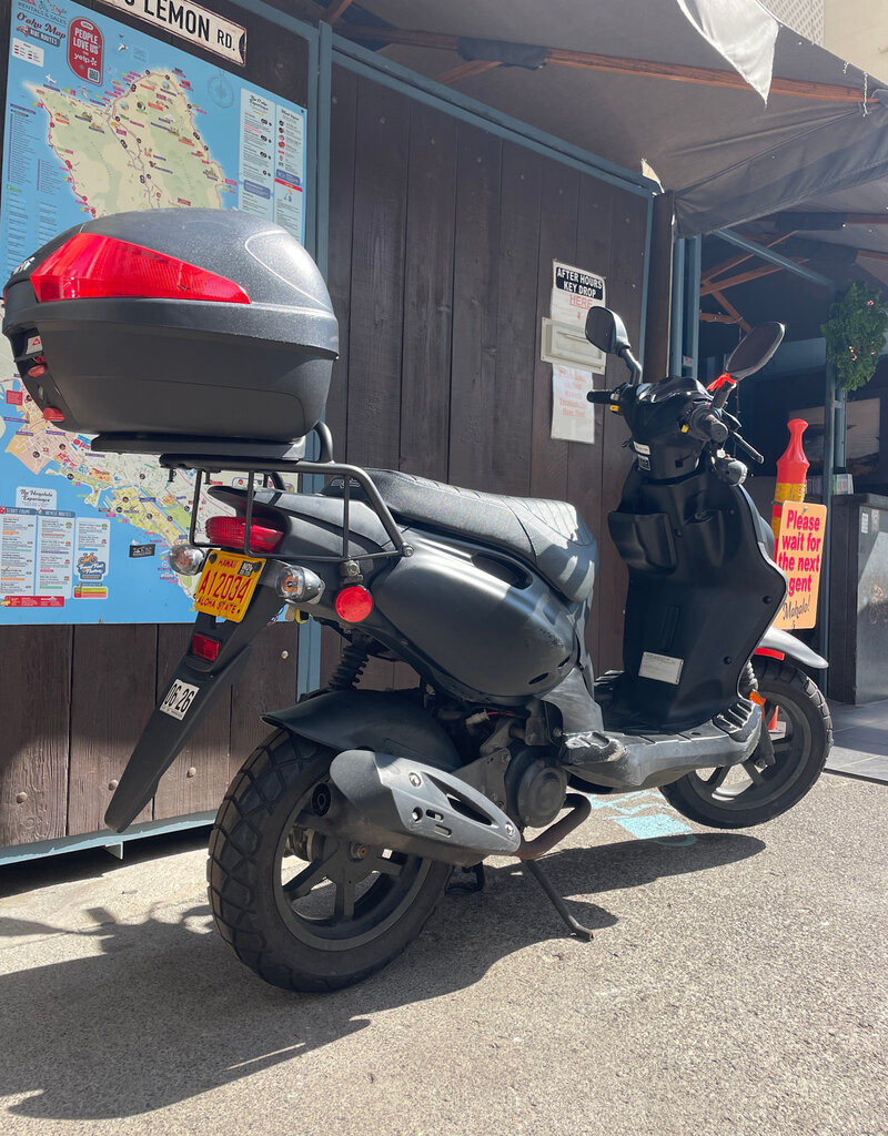 Genuine Scooters 2024 Black Genuine Roughhouse 50 cc Moped (R-127)