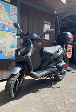 Genuine Scooters 2024 Black Genuine Roughhouse 50 cc Moped (R-127)