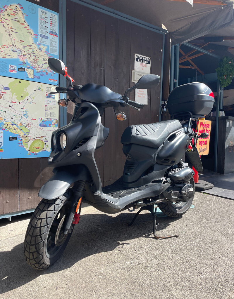 Genuine Scooters 2024 Black Genuine Roughhouse 50 cc Moped (R-127)