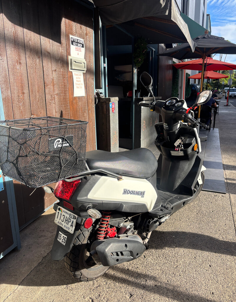 Genuine Scooters 2023 White Genuine Hooligan 170i Scooter (H-45)