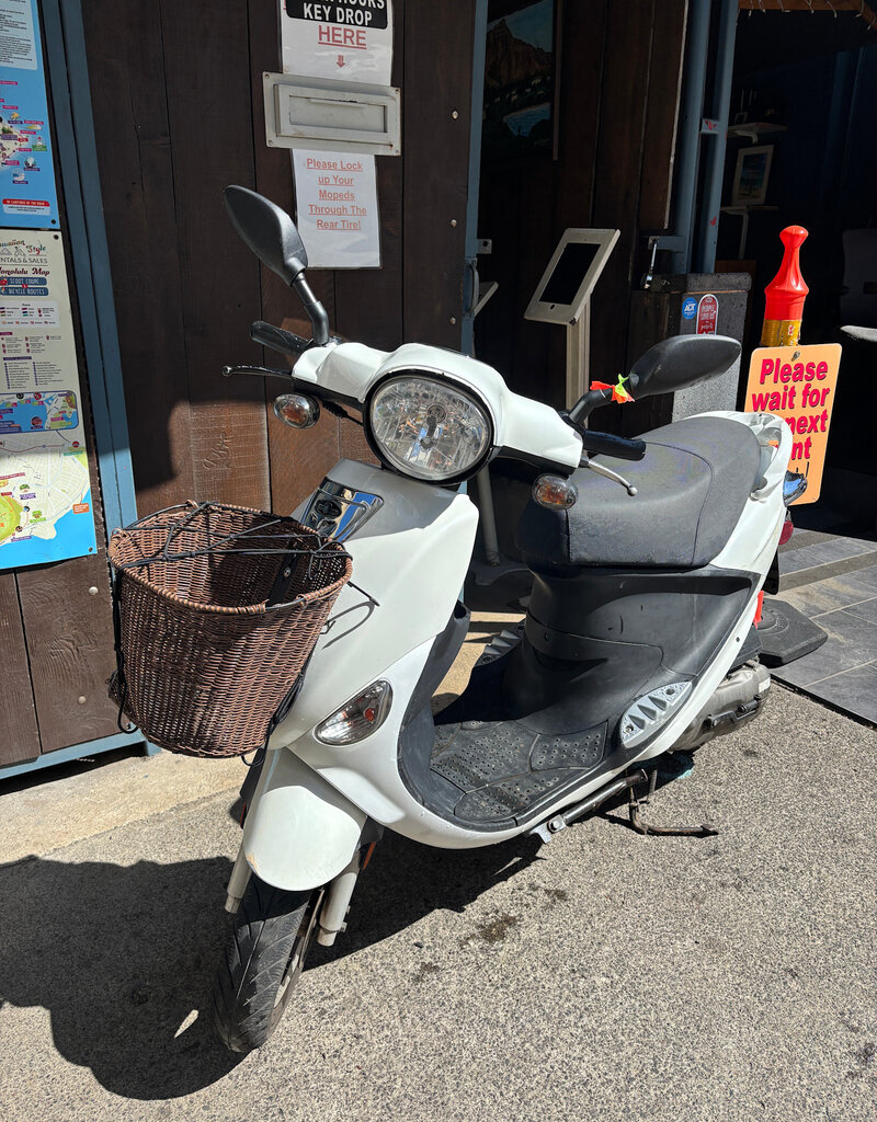 Genuine Scooters 2023 White Genuine Buddy 50cc Moped (#b-84)