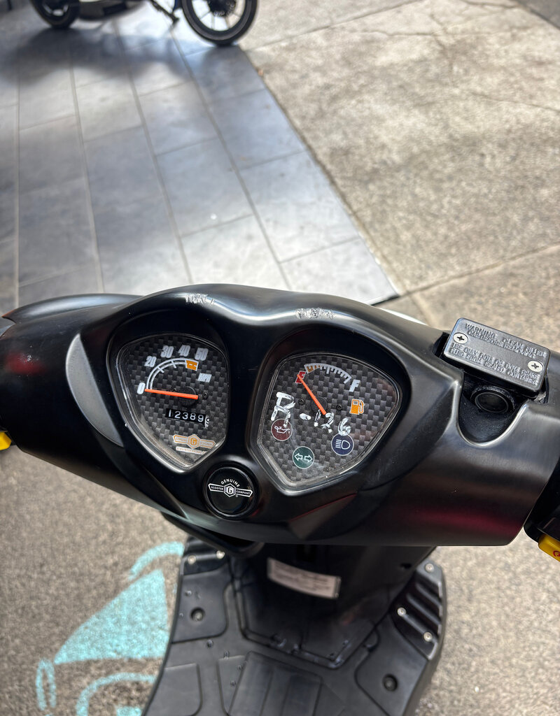 Genuine Scooters 2024 Black Genuine Roughhouse 50 cc Moped (R-126)