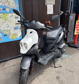 Genuine Scooters 2024 Black Genuine Roughhouse 50 cc Moped (R-126)