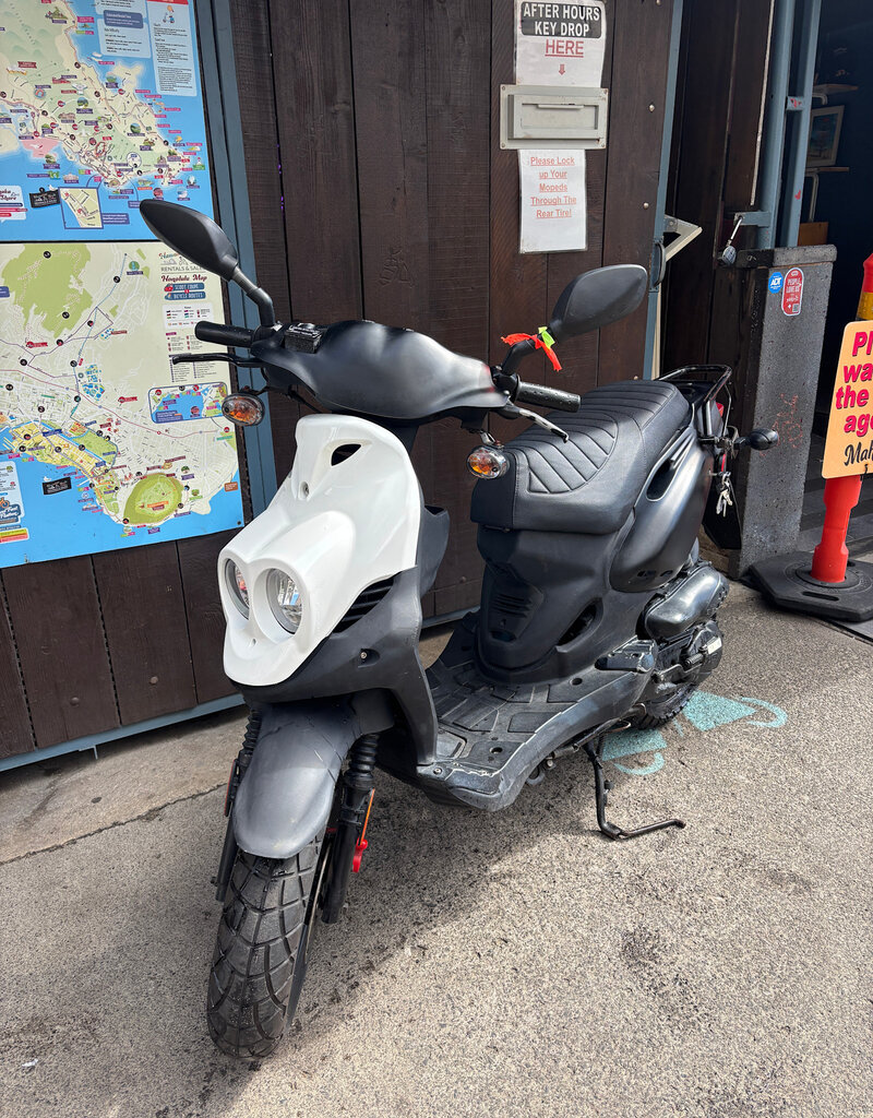 Genuine Scooters 2024 Black Genuine Roughhouse 50 cc Moped (R-126)