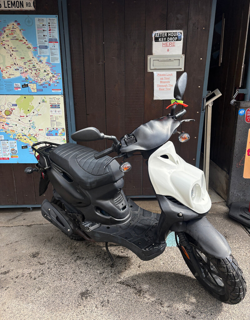 Genuine Scooters 2024 Black Genuine Roughhouse 50 cc Moped (R-126)