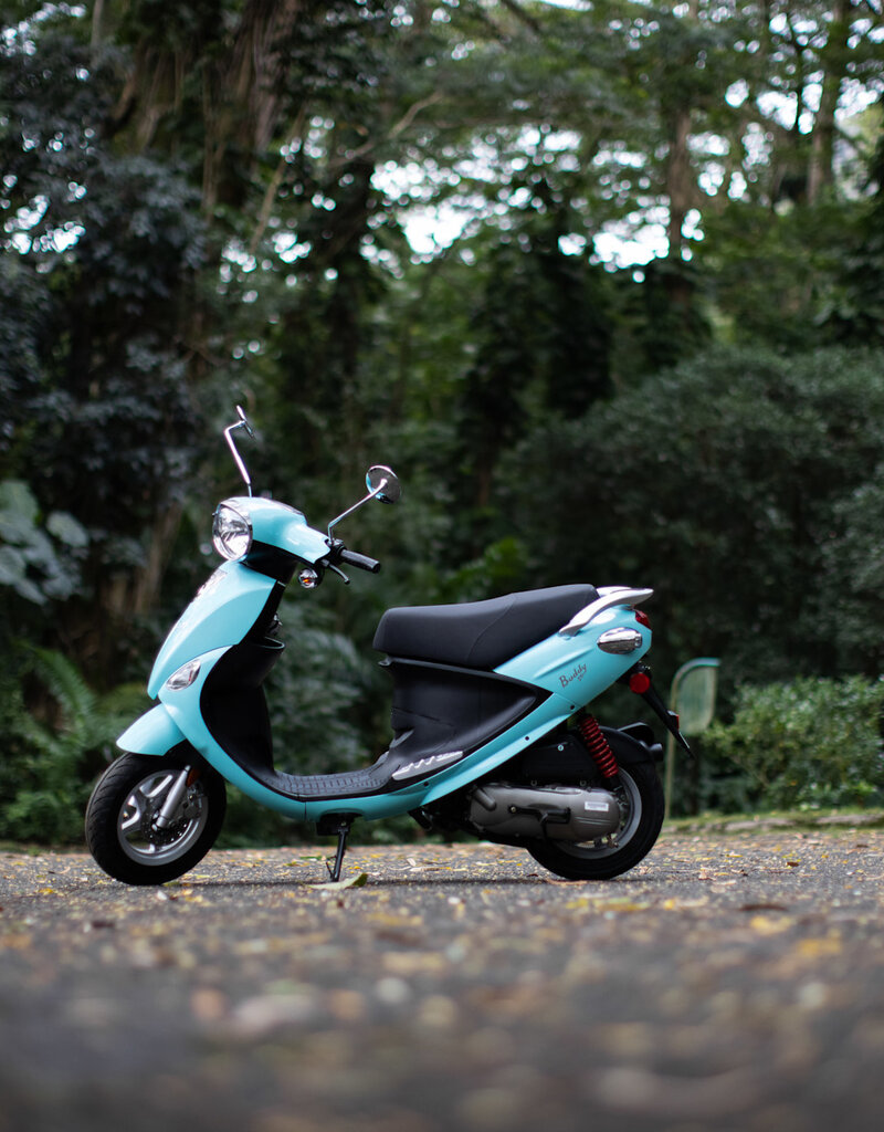 Genuine Scooters 2026 Turquoise Genuine Buddy 50cc Moped**