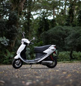 Genuine Scooters 2026 White Genuine Buddy 50cc Moped**
