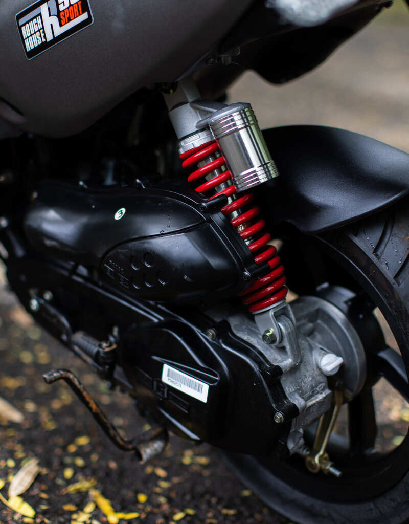 Genuine Scooters 2026 Matte Titanium Genuine Roughhouse Sport 50cc Moped**