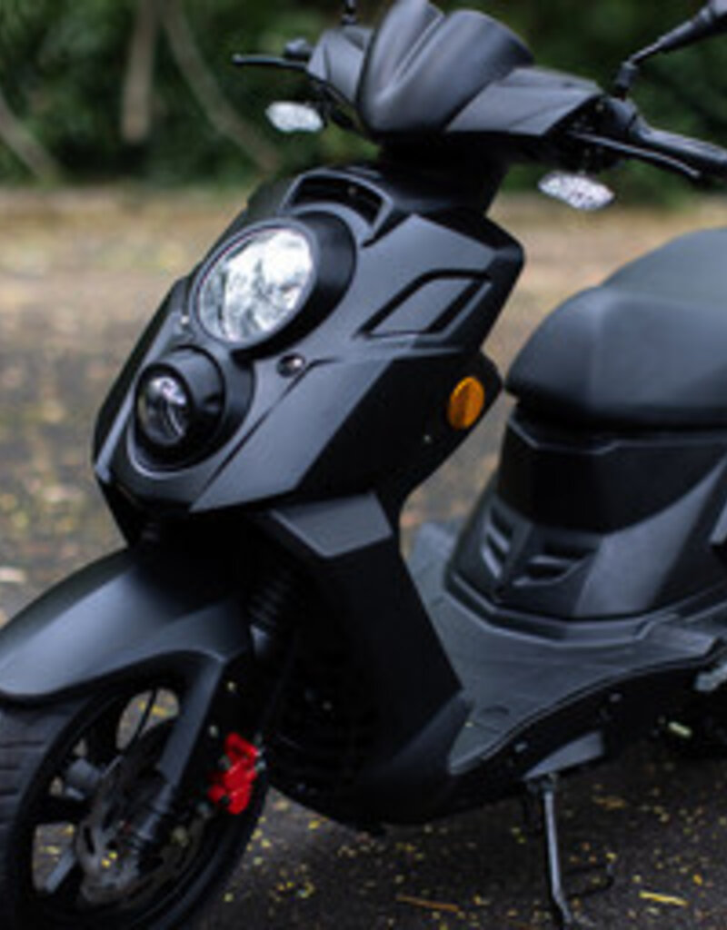 Genuine Scooters 2025 Matte Black Genuine Hooligan 170i Scooter**