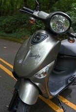 Genuine Scooters 2026 Gloss Titanium Genuine Buddy 50cc Moped**