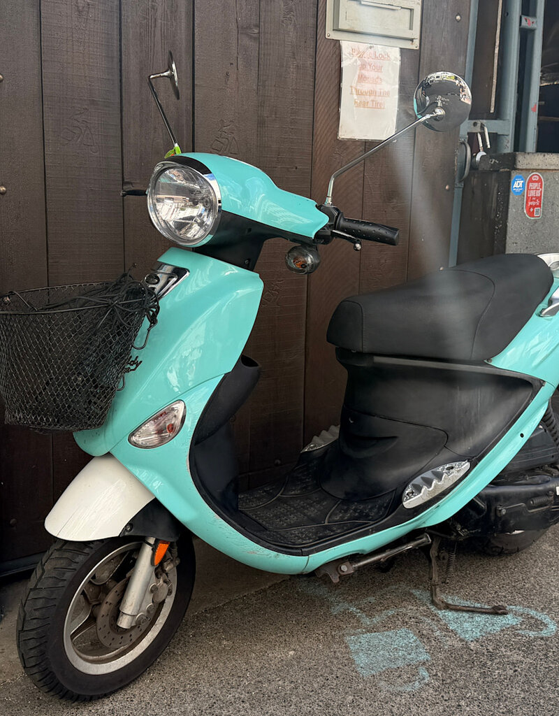 Genuine Scooters 2024 Turquoise Buddy 50cc Moped (#B-97)