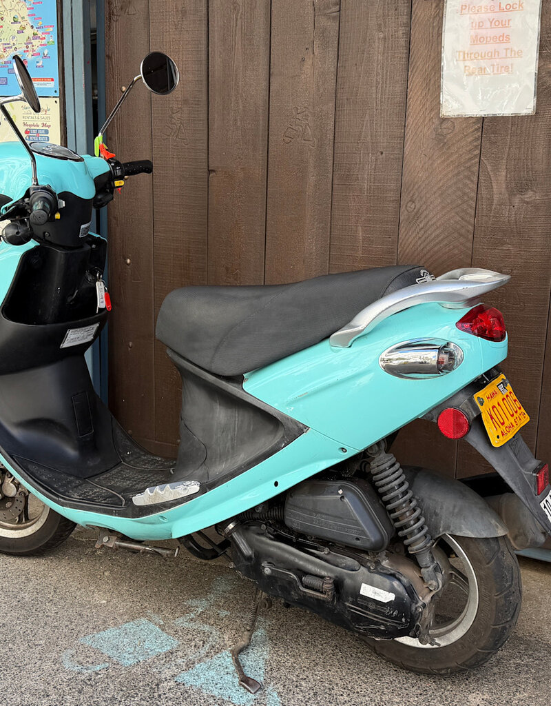 Genuine Scooters 2024 Turquoise Buddy 50cc Moped (#B-97)
