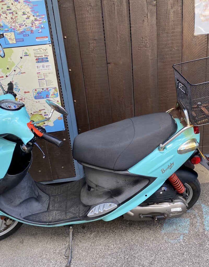 Genuine Scooters 2022 Turquoise Buddy 50cc Moped BB1218