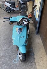 Genuine Scooters 2022 Turquoise Buddy 50cc Moped BB1218