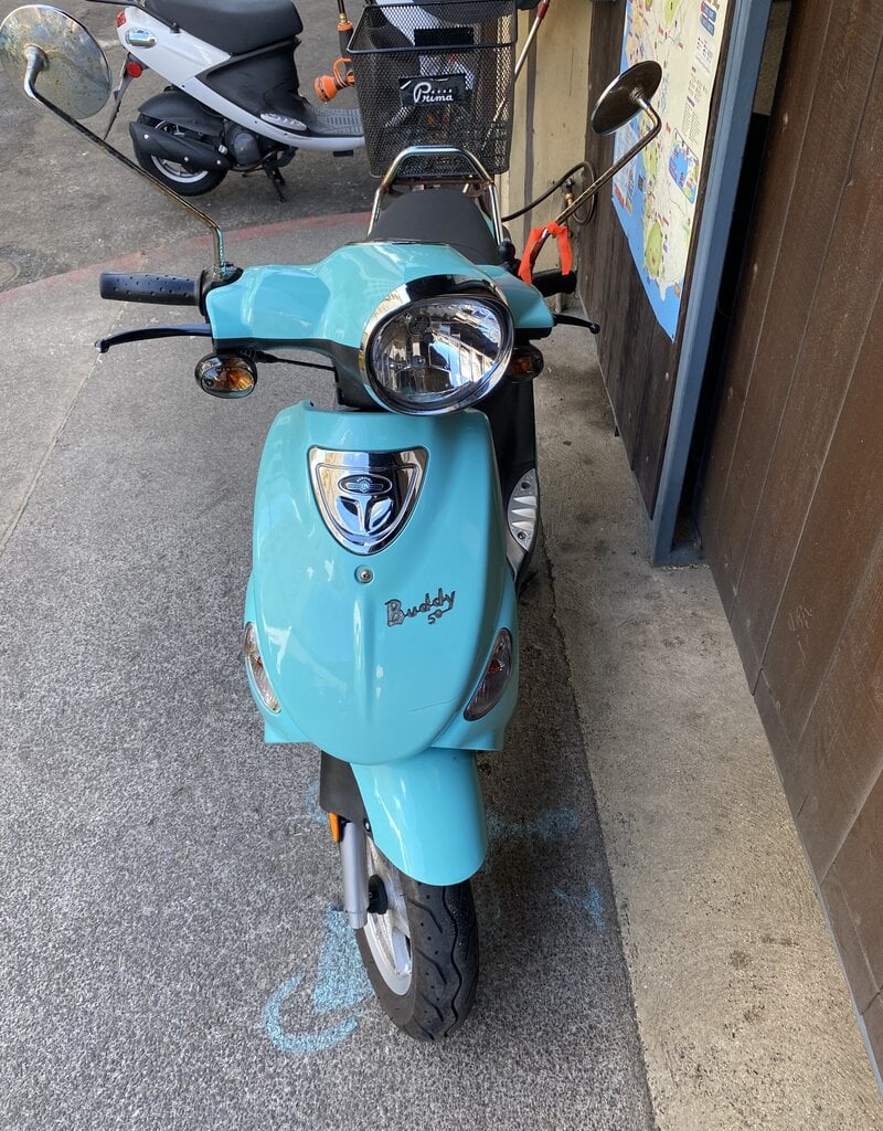 Genuine Scooters 2022 Turquoise Buddy 50cc Moped BB1218