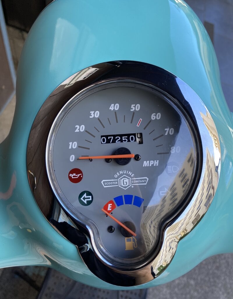 Genuine Scooters 2022 Turquoise Buddy 50cc Moped BB1218