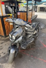 Genuine Scooters 2024 Matte Titanium Genuine Roughhouse Sport 50cc Moped (LX-70)