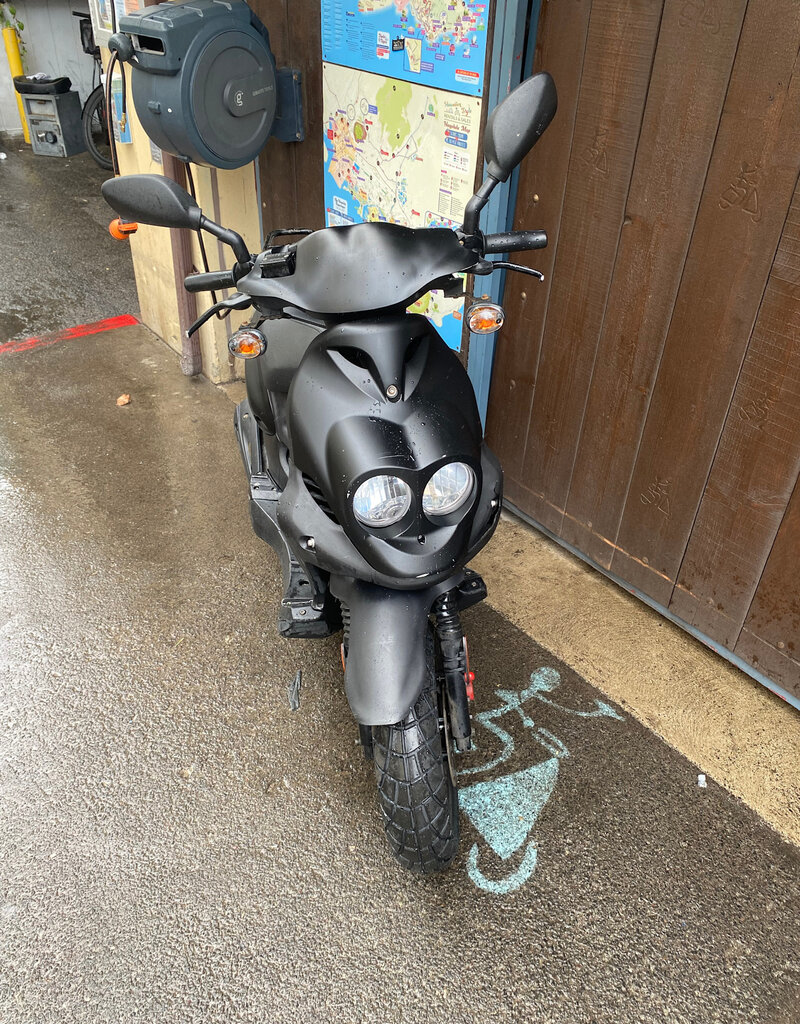 Genuine Scooters 2024 Black Genuine Roughhouse 50 cc Moped (R-134)