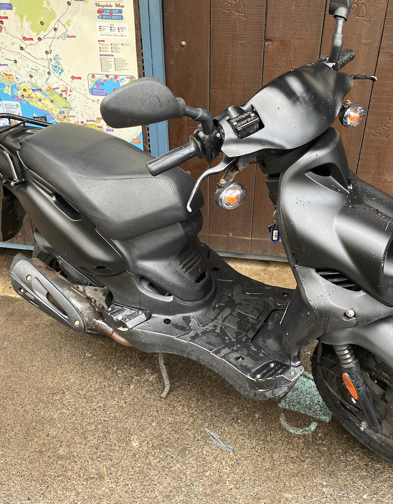 Genuine Scooters 2024 Black Genuine Roughhouse 50 cc Moped (R-134)