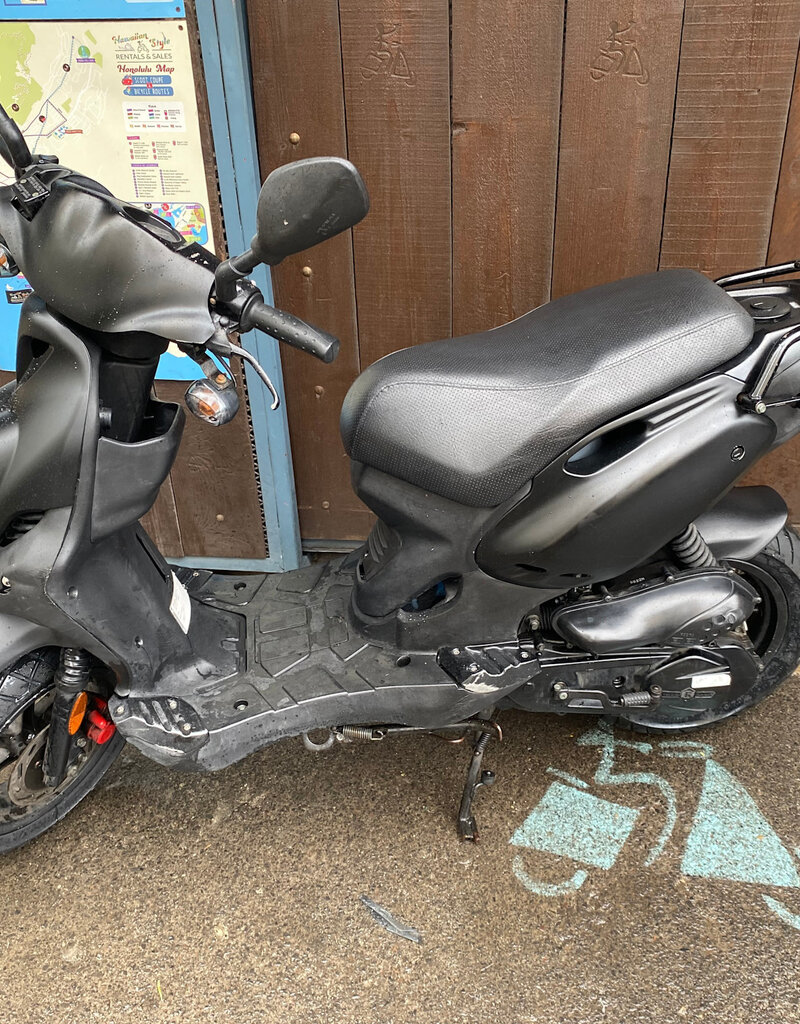 Genuine Scooters 2024 Black Genuine Roughhouse 50 cc Moped (R-134)