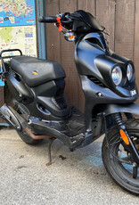 Genuine Scooters 2024 Black Genuine Roughhouse 50 cc Moped (b.b. 5958)
