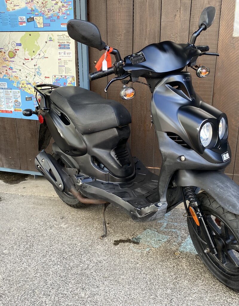 Genuine Scooters 2023 Black Genuine Roughhouse Sport 50cc Moped (BB4822)