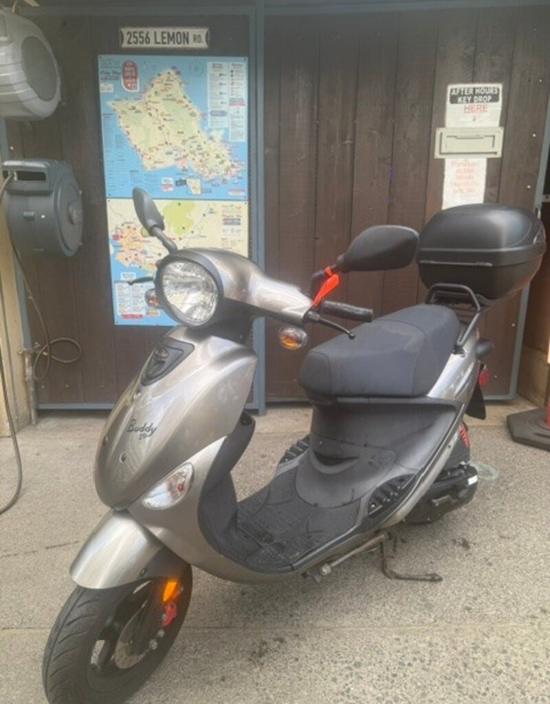 2024 Titanium Genuine Buddy 50cc Moped (BB5406)
