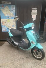 Genuine Scooters 2024 Turquoise Buddy 50cc Moped (5620)(B-96)