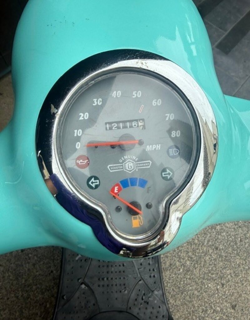 Genuine Scooters 2024 Turquoise Buddy 50cc Moped (5620)(B-96)