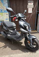 Genuine Scooters 2021 Black Genuine Roughhouse 50cc Moped (BB9899)