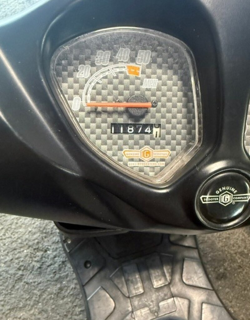 Genuine Scooters 2021 Black Genuine Roughhouse 50cc Moped (BB9899)