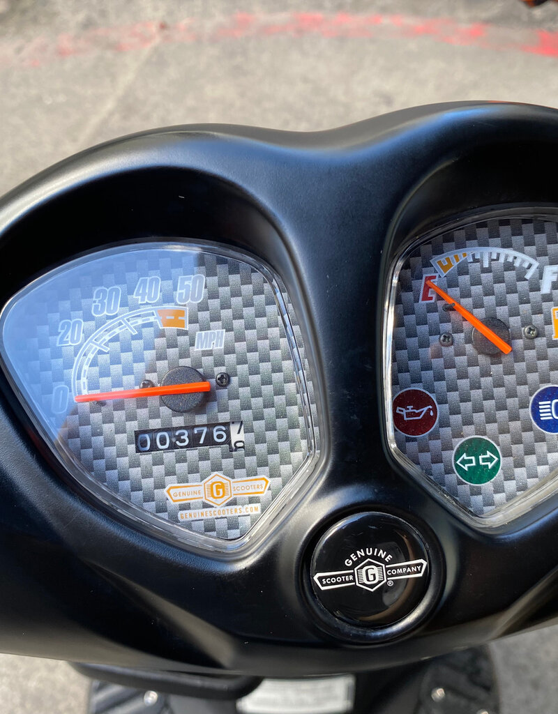 Genuine Scooters 2020 Black Genuine Roughhouse 50cc Moped (BB8345)