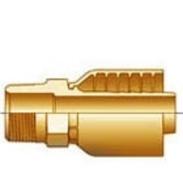 Parker Swedge - Crimp - 3/8" HOSE X 1/4" MPT "Parker Bell Style"
