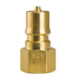 FOSTERS QD Male BRASS - 1/4" FPT - S/S Tip Viton - MADE IN USA