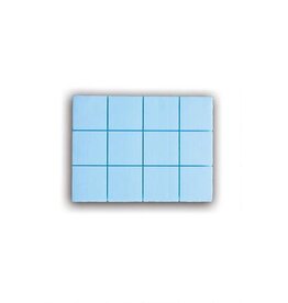 CleanHub Blocks - Blue Foam 1 Sheet (84 Individual Blocks)