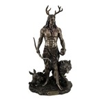 Herne The Hunter With Deer And Wolf