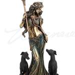 HECATE GREEK GODDESS OF MAGIC WITH HER HOUNDS